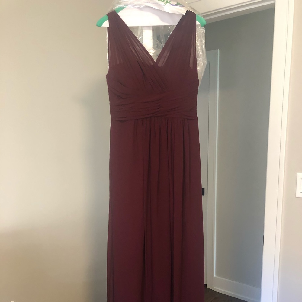 Bill Levkoff Burgundy Gown